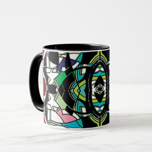 Mug à damiers (Devant gauche)