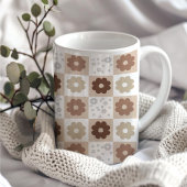 Mug À damiers à fleurs Boho