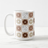Mug À damiers à fleurs Boho (Gauche)