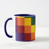 Mug à damiers arc-en-ciel (Gauche)