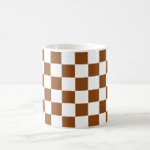 Mug à damiers Brown et blanc (Centre)