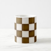 Mug À damiers Brown et blanche antique (Centre)