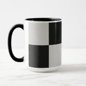 Mug À damiers Carrés noirs et blancs ou COULEUR PERSON (Gauche)