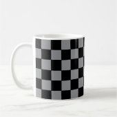 Mug à damiers gris et noir (Gauche)