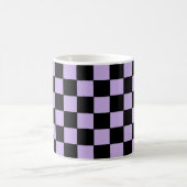 Mug à damiers Lavande et noir (Centre)