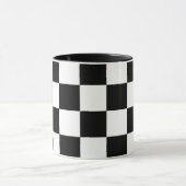 Mug à damiers noir et blanc (Centre)