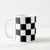 Mug à damiers noir et blanc (Gauche)