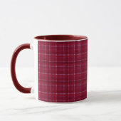 Mug À damiers rouge Tartan (Gauche)