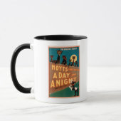 Mug "A Day and a Night" Chats et Chiens Musique (Gauche)