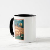Mug "A Day and a Night" Chats et Chiens Musique (Devant gauche)