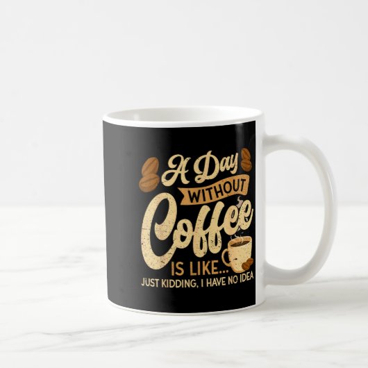 Mug A Day Without Coffee Is Like - Coffee Lover Caffei (Droite)