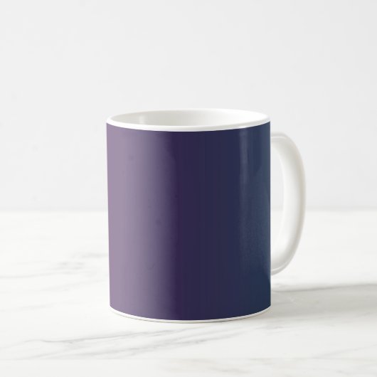 Mug à dégradé bleu violet - Mug à dégradé élégant (Devant droit)