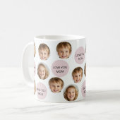 Mug à deux photos personnalisées | Je t'aime maman (Devant gauche)