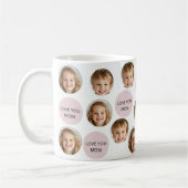 Mug à deux photos personnalisées | Je t'aime maman (Gauche)