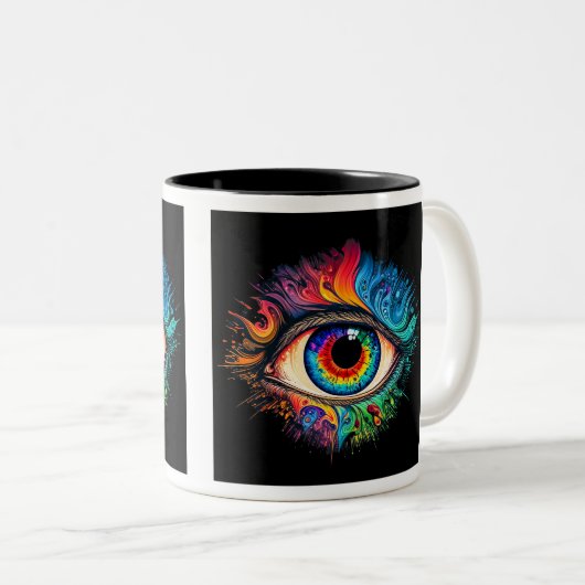Mug à deux tons, 11 oz (Devant droit)
