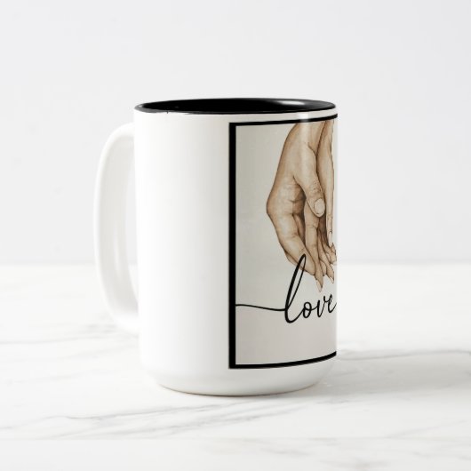 Mug à deux tons, 15 oz (Devant gauche)