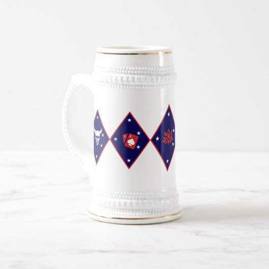 Mug à deux tons, 15 oz (Devant gauche)