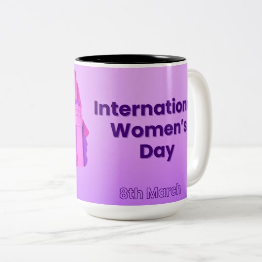 Mug à deux tons, 15 oz (Devant droit)