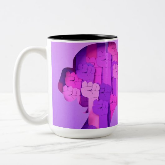 Mug à deux tons, 15 oz (Gauche)