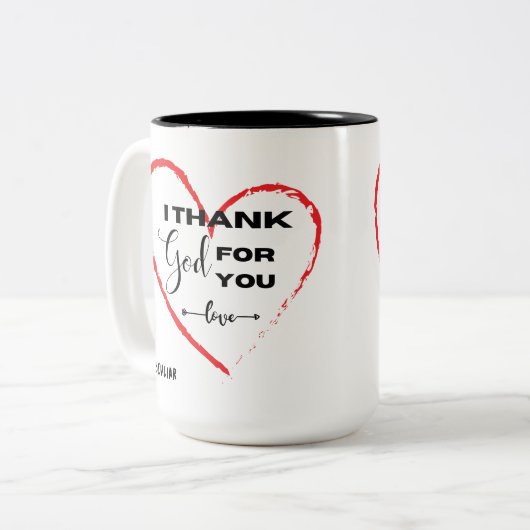 Mug à deux tons, 15 oz (Devant gauche)