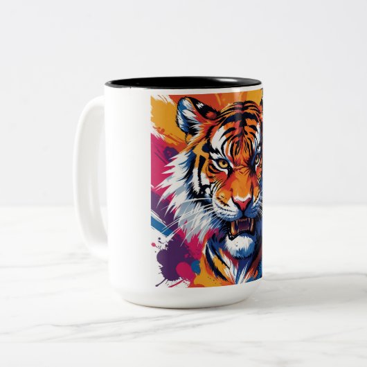 Mug à deux tons, 15 oz (Devant gauche)