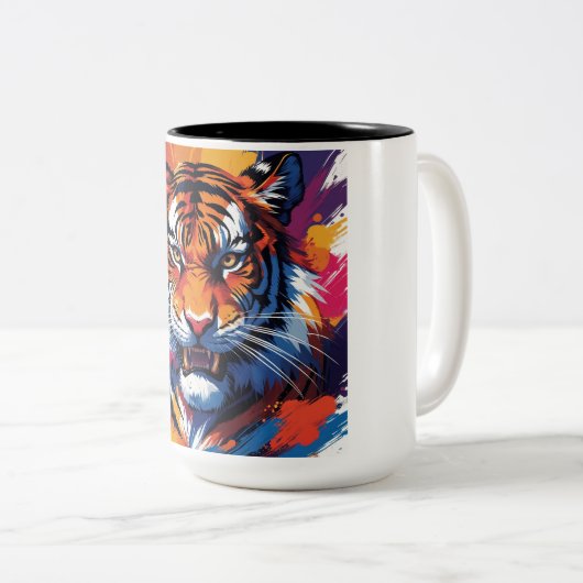 Mug à deux tons, 15 oz (Devant droit)