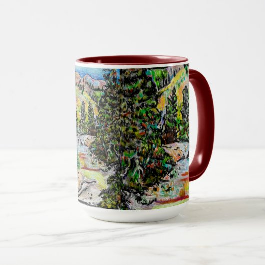 Mug à deux tons, 15 oz (Devant droit)