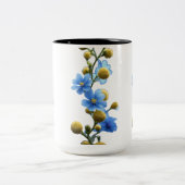 Mug à deux tons 15 oz - Branches en floraison (Centre)