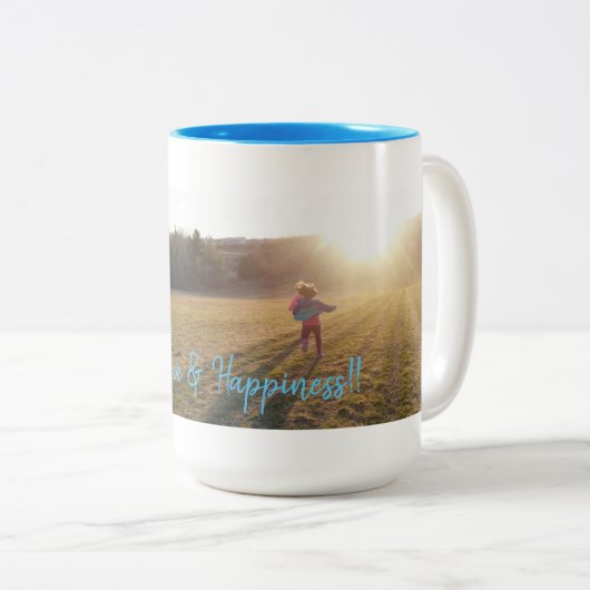 Mug à deux tons, 444 ml (Devant droit)