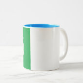 Mug à deux tons - Ajouter l'image 11 oz blanc clai (Devant droit)