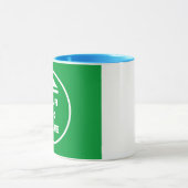 Mug à deux tons - Ajouter l'image 11 oz blanc clai (Centre)