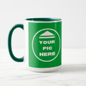 Mug à deux tons - Ajouter l'image 15 oz blanc chas (Gauche)