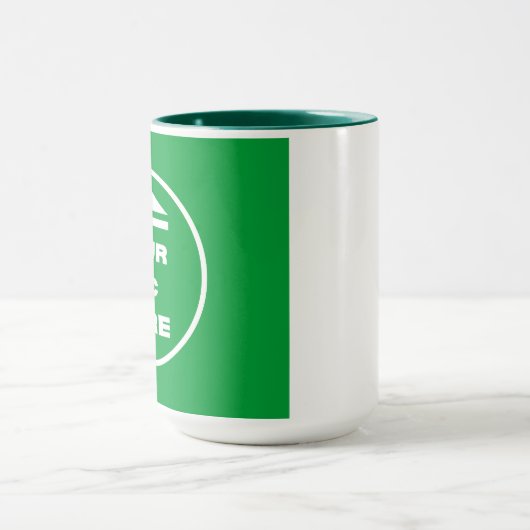 Mug à deux tons - Ajouter l'image 15 oz blanc chas (Centre)