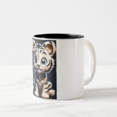 Mug à deux tons Ajouter une pop de couleur à votre (Devant droit)