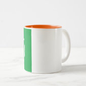 Mug à deux tons - Ajouter votre image 11 oz Blanc (Devant droit)