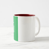 Mug à deux tons - Ajouter votre image 11 oz Maroon (Devant droit)