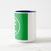 Mug à deux tons - Ajouter votre image 15 oz White (Centre)