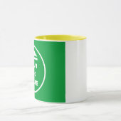 Mug à deux tons - Ajoutez votre image 11 oz blanc (Centre)
