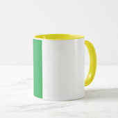 Mug à deux tons - Ajoutez votre image 11 oz blanc (Devant droit)