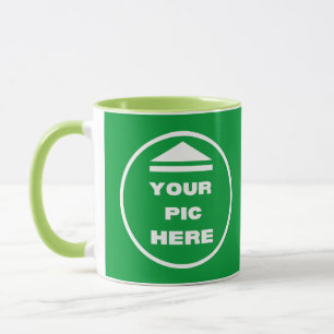Mug à deux tons - Ajoutez votre image 11 oz de cha