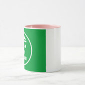 Mug à deux tons - Ajoutez votre image 11 oz Rose b (Centre)