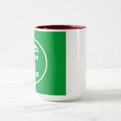 Mug à deux tons - Ajoutez votre image 15 oz Maroon (Centre)