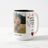 Mug à deux tons - Cadeau personnalisé de 15 oz (Devant droit)