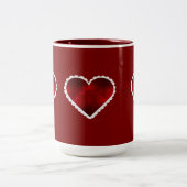 Mug à deux tons Cœurs de la Saint-Valentin, 15 oz (Centre)