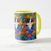 Mug À Deux Tons, Coupes Florales (Devant droit)