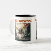 Mug à deux tons d'Apocalypse d'insectes, 11 oz (Devant gauche)