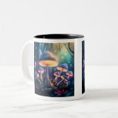Mug à deux tons de champignons magiques, 11 oz (Devant gauche)
