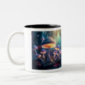 Mug à deux tons de champignons magiques, 11 oz (Gauche)