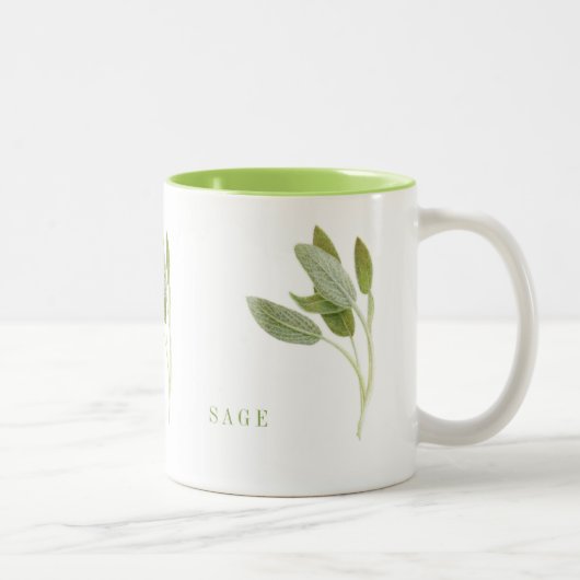 Mug à deux tons de chaux FRAIS SAGE (Droit)
