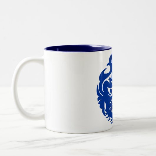 Mug à deux tons de dragon bleu (Gauche)